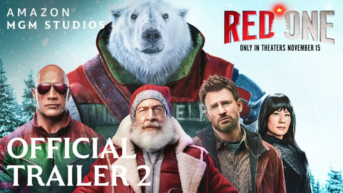 Dwayne Johnson and Chris Evans go wild at Christmas in the new trailer for “Red One”